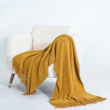 Fassett Knitted Throw